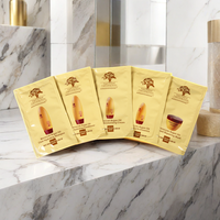 Pour Arganmidas Sachets de masque capillaire à l'huile d'argan biologique Traitement des cheveux nourrissant infusé à la kératine et aux herbes Voyage-friendly On-The-Go Ha