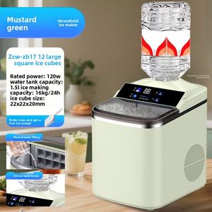 Machine à glaçons d'extérieur pour la maison, dortoir, étudiants, mini-congélateur, glaçons, faible consommation 120W, commande tactile, 1,5L, entièrement automatique - Product Image 5