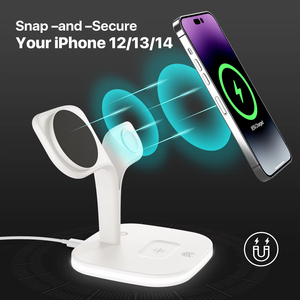 4 trong 1 từ ánh sáng điện thoại sạc không dây đứng đa chức năng sạc không dây với đèn bàn cho iphone - Product Image 6