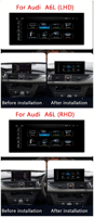 Snapdragon 665/685 untuk Audi A6 A6L (2012-2018) Radio Mobil 10.25/12.3 inci, Head Unit Multimedia Nirkabel CarPlay & Android Auto GPS