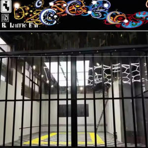 باب كريستالي عملي قابل للطي، باب جراج منزلق من البي في سي والألومنيوم، حل لتقسيم المساحات - Product Image 6