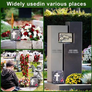 Cruz DE <span class=keywords><strong>LA</strong></span> <span class=keywords><strong>Biblia</strong></span> Jardín Luces solares Memorial Grave Stone Lawn Yard Patio Cementerio Decoraciones para seres queridos Resina Artesanía - Product Image 5