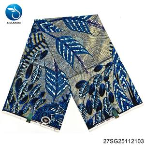 Tissu en coton 100% Ankara <span class=keywords><strong>Wax</strong></span> africain, 6 yards, prix de gros, toucher doux, brillance naturelle, batik grand super brillant, pour vêtements et sacs - Product Image 6