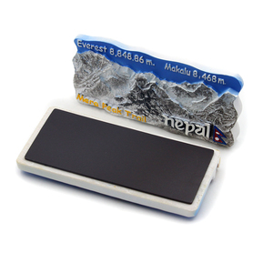 Wholesale Souvenir Tourism Shop Nepal Custom 3d Polyresin Resin Mount Qomolangma <strong>Fridge</strong> <strong>Magnet</strong> - Product Image 6