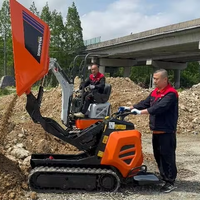 Antspower 2026 Mini-Raupenlader Hydraulischer Diesel-Mini-Kipper Transporter für Landwirtschaft Haushalt Bauwesen
