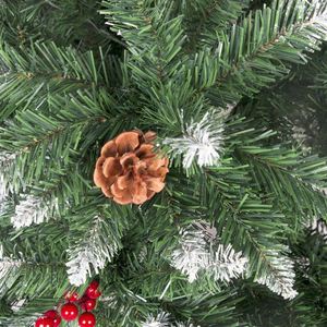 6/7.5FT Artificial Christmas Santa <b>Tree</b> Flocked White Arbol De Navidad Decoration Xmas Party <b>Tree</b> - Product Image 3