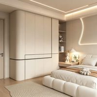 Armoire de chambre à coucher moderne de luxe, mobilier de chambre classique, grande capacité de rangement pour dressing, Chine