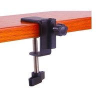 Pince de bureau de table pour microphone en métal noir personnalisé de haute qualité