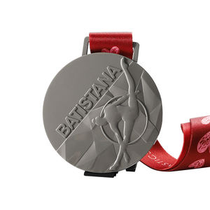 <span class=keywords><strong>Mat</strong></span> or argent cuivre coulée médaille rubans personnalisé métal debossed logo sport badminton danse batistana médaille - Product Image 4