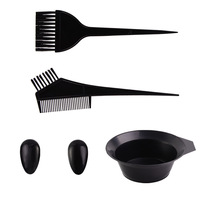 Ensemble de teinture pour cheveux jetables en gros à bas prix professionnel 7 pièces brosse et bol de teinture pour cheveux ensemble Kit de brosse de teinture pour cheveux noirs