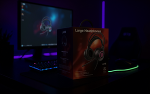 Cuffie Over-Ear Grandi con Struttura in Plastica e Metallo per Gaming e Audio - Product Image 2