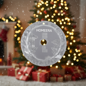 Homeera Christmas Decorations D90cm Round Fabric Durable Holiday Decoration - Product Image 2