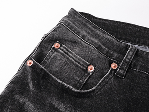 <span class=keywords><strong>Jeans</strong></span> da Uomo di Alta Qualità 2026, Nuovo Design di Marca, Blu Viola, Gamba Dritta, Lavaggio Effetto Consumato, Vendita all'Ingrosso, Taglie 28-4 - Product Image 3