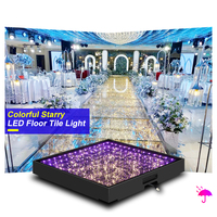 Plancher de danse LED magnétique 3D pour mariage, bar, fête, avec lumières scintillantes, pour DJ, extérieur, SHTX