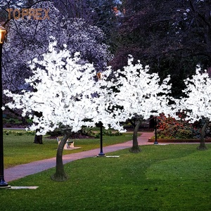 Arbre d'érable artificiel à feuilles blanches LED chinoises Toprex pour événements de mariage et fêtes, décoratif, 3M 2.5M, pour extérieur et jardin - Product Image 2