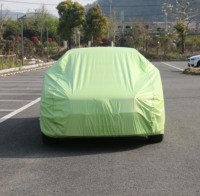 Housse de voiture sport universelle verte toutes saisons, imperméable, finition texturée PEVA, protection UV à 99 %, protection quatre saisons 0.5