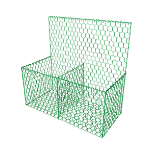 Custom Cut <strong>Galvanized</strong> Gabion Wall PVC-Coated Metal Mesh Cage Box Plain Weave Woven Wire Mesh for Indonesia Welding Included - Product Image 1