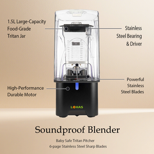 Licuadora Comercial Lohas de Alta Velocidad, Silenciosa, de Alta Potencia, Trituradora de Hielo, Exprimidor, Procesador de Alimentos Multifuncional - Product Image 4