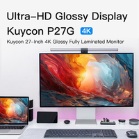 Monitor Kuycon P27G 4k de 27 Pulgadas con Pantalla LCD LED, Tecnología de Alta Gama de Color, Pantalla IPS para Edición de Video y Diseño Gráfico