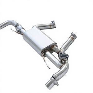 Système d'échappement silencieux pour BMW M340i/<span class=keywords><strong>M340</strong></span> 3.0T G20 2019-2024, section arrière du tuyau d'échappement Catback avec soupape, performance de course - Product Image 1