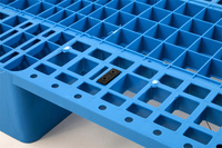 Palette en plastique bleue pour chariot élévateur, 1200*1000*150mm, haute densité, plusieurs tailles disponibles, nouveau matériau
