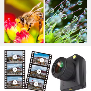Cámara de Visión Nocturna a Color, Fotografía en Retraso, Lente Giratoria Gran Angular, Impermeable, Mini Cámara de Acción, Luz Débil, Color Completo - Product Image 5