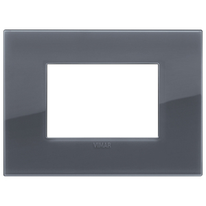 3M Reflex Classic Plate Smoked Grey 12.2x9cm <b>Wall</b> <b>Cover</b> Plugs & <b>Sockets</b> - Product Image 1
