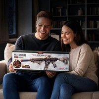 Robotime Rokr DIY Kerajinan Kayu LQB02 Model Kit Senapan Karabin M416 Mainan Puzzle Kayu 3D untuk Dewasa