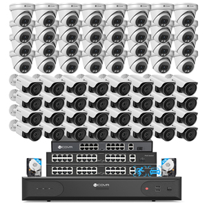 Système <span class=keywords><strong>de</strong></span> caméra NVR PoE 64 canaux 4COVR, détection faciale IA commerciale, <span class=keywords><strong>kit</strong></span> <span class=keywords><strong>de</strong></span> <span class=keywords><strong>surveillance</strong></span> vidéo 64 pièces 5MP - Product Image 1