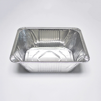 Poêle de table à vapeur en aluminium, demi-taille, peu profonde/jetable, g