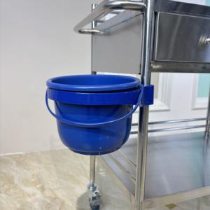 현대 스테인리스 병원 응급 카트-응급실용 4 개의 캐스터가 있는 2 서랍 의료 카트 - Product Image 5