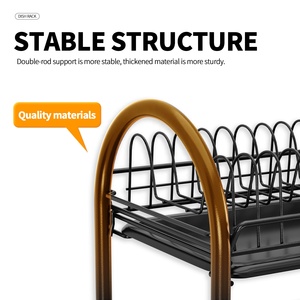 Ustensiles de cuisine <span class=keywords><strong>Égouttoir</strong></span> à vaisselle <span class=keywords><strong>Égouttoir</strong></span> à vaisselle <span class=keywords><strong>Égouttoir</strong></span> à vaisselle 2 couches avec plateau - Product Image 5