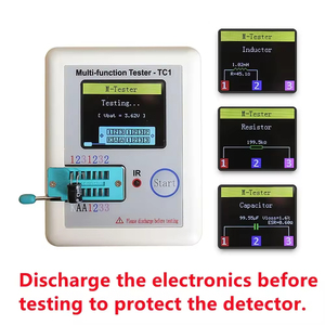 LCR <span class=keywords><strong>TC1</strong></span> 1,8 "TFT LCD Display Multímetro Transistor Tester Diodo Triodo Condensador Resistencia Medidor de prueba NPN PNP Triac MOS - Product Image 6
