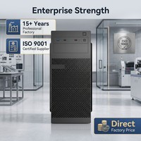 Mid Tower Office Computer Case Wholesale Micro ATX Office PC Case OEM Computer Cases & Towers Desktop Chassis for PC Parts