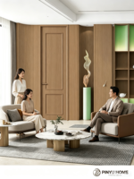 Pintu Kayu Modern Murah Grosir, Pintu Cetak Sederhana untuk Penggunaan Hunian, Pintu Interior Cetak Biaya Rendah Tanpa Cat untuk Ruang Tamu