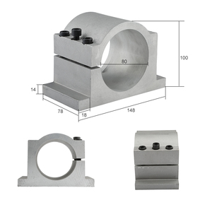 HQD raffreddato ad acqua mandrino 2.2KW ad alta potenza 380V per Router industriale di CNC - Product Image 4