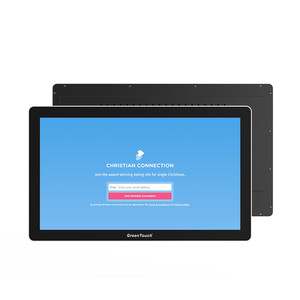 Màu Xanh lá cây cảm ứng 21.5 inch IP 65 cảm ứng không thấm nước màn hình điện dung cảm ứng công nghiệp Màn hình <span class=keywords><strong>LCD</strong></span> đóng khung với DVI/HD/VGA cổng - Product Image 1