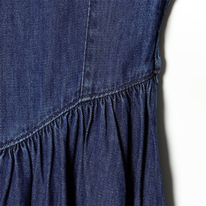 ZATRHMBM Primavera/Verano 2026 Nuevo <span class=keywords><strong>Vestido</strong></span> Vaquero Plisado sin Mangas de Moda Retro con <span class=keywords><strong>Tirantes</strong></span> Elegante <span class=keywords><strong>Vestido</strong></span> <span class=keywords><strong>Midi</strong></span> para Mujer - Product Image 5