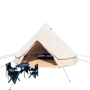 7 м 6 м 5 м 4 м 3 м Кемпинг Хлопок Холст колокольчик палатка с разъемом для плиты