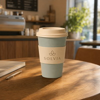 Gobelets en papier écologiques à double paroi avec couvercles, logo en feuille d'or pour boissons chaudes, café, thé, café à emporter, vente en gros