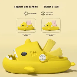 Sandales d'été pour enfants <span class=keywords><strong>Shark</strong></span> en EVA, respirantes, durables, antidérapantes, sabots pour tout-petits, garçons et filles, dessin animé mignon - Product Image 2