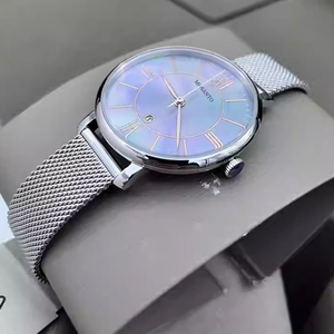 Klassische FS Damen-Armbanduhr mit Edelstahl-Mesh-Armband, Roségold, Sportlich-Business-Stil, Modische Quarz-Uhr mit Zeiger, 5 BAR Wasserdicht - Product Image 3