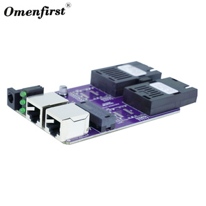 10 100 1000m 2 puertos 2 interruptores de red de fibra placa de circuito transceptor de fibra óptica pasiva interruptor POE inverso PCBA - Product Image 3