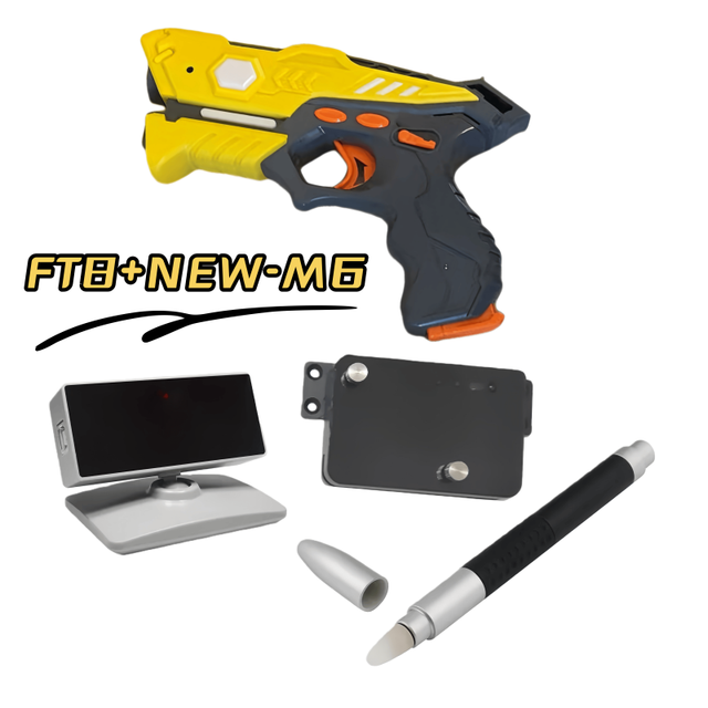 Indoor Eco-Friendly CE Certified Laser Toy Gun Interactive Shooting Game with Laser Gun and Wall Projection Scoring System