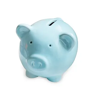 Großhandel OEM/ODM individualisierte Keramik 3D-Piggy Münze Bank zählende Münzen Bank Geldsparkasten für Kinder Geschenk