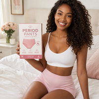 Premium Damen-Menstruationshöschen Windeln mit Individuellem Aufdruck Atmungsaktiv Super Saugfähig Spandex-Baumwolle Stoffähnliche Rückseite für Frauen
