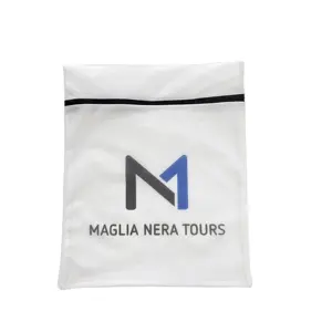 Bolsa de lavandería de alta calidad personalizada al por mayor bolsa de lavandería de malla fácil de llevar - Product Image 1