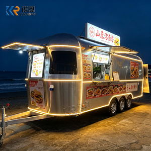Remorque alimentaire mobile vintage, style caravane rétro, remorque <span class=keywords><strong>de</strong></span> concession pour café, glaces, restauration rapide, vente <span class=keywords><strong>de</strong></span> snacks, certifiée CE - Product Image 2