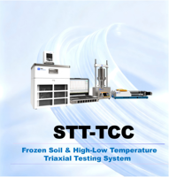 KTL STT-TCC Gefrorener Boden Hoch-Niedrig-Temperatur-Triaxial-Prüfsystem Modulare Geotechnische Maschine UU CU CD Scherfestigkeitsprüfung für