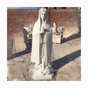 Décoration d'église moderne, statues de la <span class=keywords><strong>Vierge</strong></span> <span class=keywords><strong>Marie</strong></span> <span class=keywords><strong>enceinte</strong></span> et de l'enfant Jésus grandeur nature en marbre, sculpture à vendre - Product Image 3